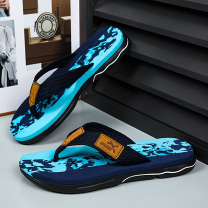 Men's Summer Sandals Outdoor Comfort Flip Flops Lightweight Quick Dry for Beach and Pool