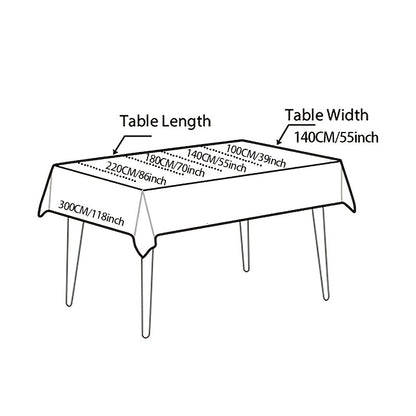 1pc Boho Tablecloth With Tassel, Rectangular Dustproof Table Cover, Suitable For Buffet Tables, Holiday Dinners, Parties, Banquets, Weddings, Home Decor