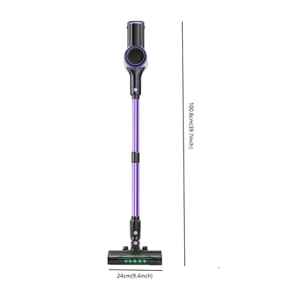 High Suction Home Cordless Vacuum Cleaner, 10-in-1 Multi-Purpose Cane Vacuum Cleaner, 45-Minute Range, 3 Suction Modes with Upgraded Green LED Lights And Tangle-Free Brush for Home, Hardwood Floors, Carpets And Pet Hair.