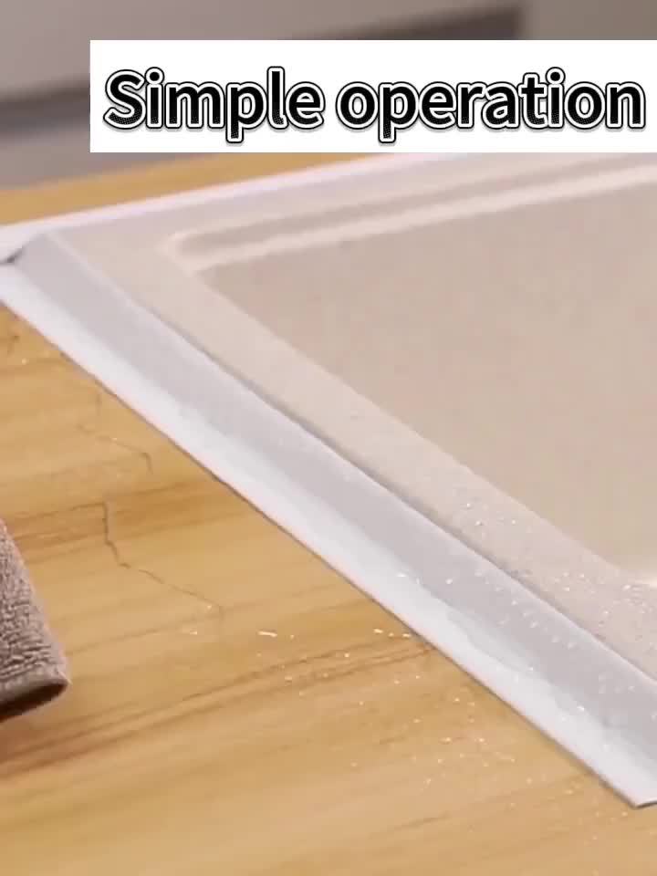 1 Roll 9.0meter Super Adhesive Waterproof Self-Sealing Strip - Heavy Duty, No Tools Needed, Suitable for Bathroom, Kitchen, Sink, Shower, Bathtub, Appliances - Leakproof & Dustproof - Ideal for DIY and Home Renovation, Clean