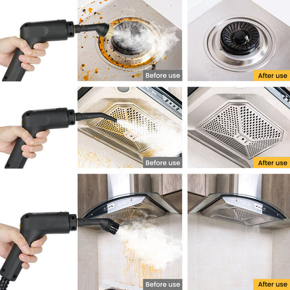 Máquina de limpeza a vapor portátil para uso doméstico, limpador a vapor manual de alta temperatura e pressão para cozinha e carpetes, ideal para casas, escritórios e veículos.