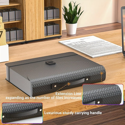 1pc Or 2pcs 25 Pockets A4 Accordion Folder, 25 Grids Multifunctional Flip Folder, Office Document Storage Bag, Test Paper Test Organizer Bag, Back To School Supplies, Office Supplies Project Folder