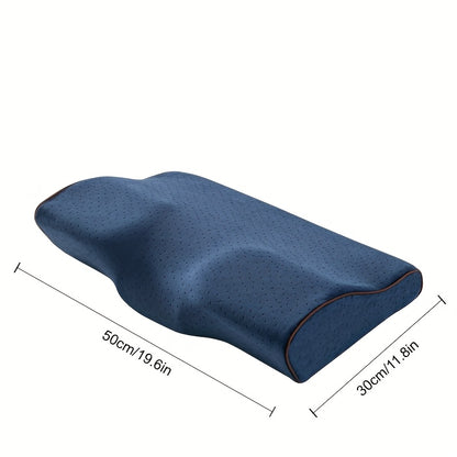 4D Pillow - Ergonomic Butterfly-Shaped Sleeping Pillow with Zipper Closure, Medium Firmness, Fade-Resistant Polyester Cover, All-Season for Side, Back & Stomach Sleepers - Classic Design For Home & Living Room, Modern Pillowc