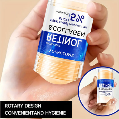YOUNGCOME Retinol+collagen complex+hyaluronic acid Light Beige care set, powerful moisturizing face cream and firming essence, three piece neck care stick, alcohol free, suitable for all Light Beige types,make Light Beige you