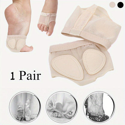 2Pcs Professional Dance Toe Pad Practice Shoes Foot Thong Half Sole Gym Socks Ballet Shoes Pad Woman Foot Care Tools