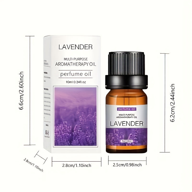 Essential Oils, 10ml Each, Assorted Scents For Home Fragrance, Includes Lavender, Peppermint, Lemon &amp; More, Perfect For Diffusers, Candle Making