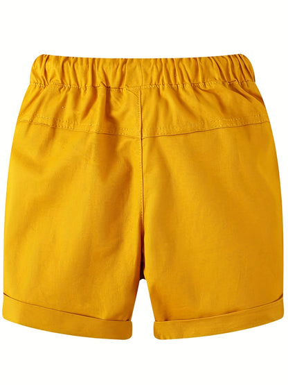 Boys "California" Leaf Casual Outfit Round Neck T-shirt & Shorts For Summer Kids Clothes