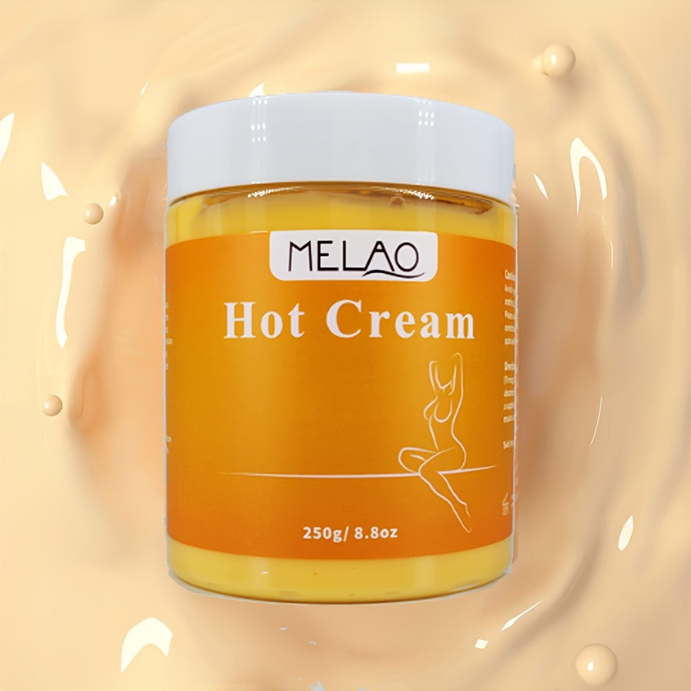 MELAO Hot Cream, Skin Firming & Moisturizing Body Massage Cream, Alcohol-Free, Glycerin-Enriched, Vitamin E, Fresh Scent, Suitable for All Skin Types