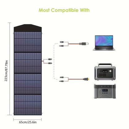 ALLPOWERS SP033 200W Portable Solar Panel Foldable Solar Panel Kit Portable Solar for RV Marine Laptops Solar Generator Van Camping Off-Grid Emergency