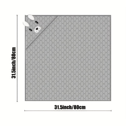 Baby Comfy Hooded Quick Drying Bath Towel For Bathroom Beach, Cute Cartoon Cloak For 0-3 Years Old, Ultra-Soft, Super Absorbent, Gentle-on-Skin Towel