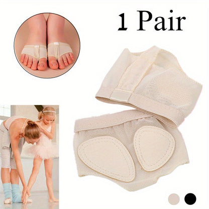 2Pcs Professional Dance Toe Pad Practice Shoes Foot Thong Half Sole Gym Socks Ballet Shoes Pad Woman Foot Care Tools