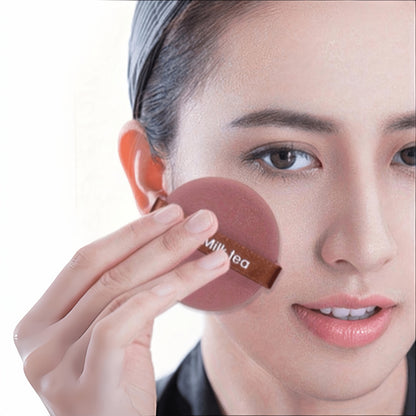 Conjunto de 13 pincéis de maquilhagem + 2 esponjas de maquilhagem castanhas, para sombra, base, BB cream e corretor. Ferramentas de maquilhagem macias e multifuncionais para mulheres.