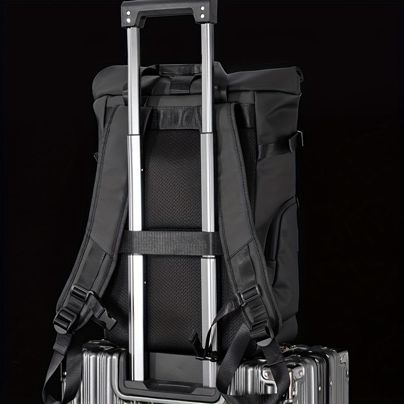 Stylish Men’s Oxford Backpack - Large Capacity, Perfect for School & Travel