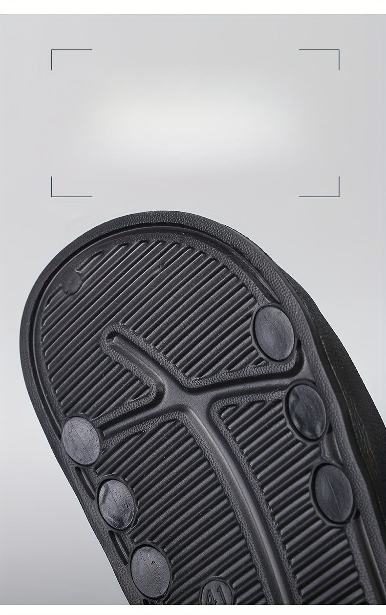 Men'S Casual Slip-On Sandals with "2W" Embroidery - Non-Slip, EVA Material, Black and Brown, Comfortable for Indoor and Outdoor Use, Casual Footwear | Stylish Sandals | EVA Sandals