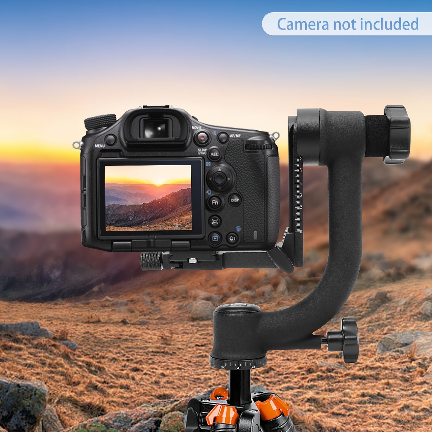 360 Degree Panoramic Gimbal Tripod Head, Panoramic Boom Cradle Head, Panoramic Gimbal Tripod Head, Wideangle Shooting, Panoramic Photography, Smooth Rotation, Adjustable Head, Precision Engineering, Lightweight Material, Vide