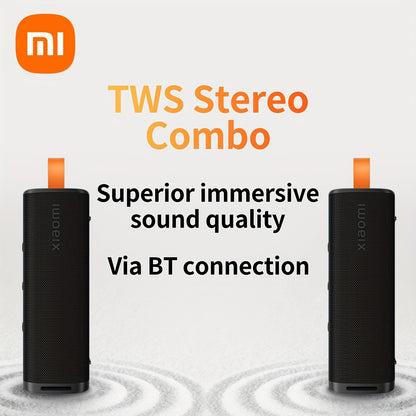 Xiaomi Sound Outdoor Speaker - 30W Output, Up to 12-hour Playtime And 100 Speakers Pair, Support Stereo Combo, Wireless 5.4, Hands-free Calling