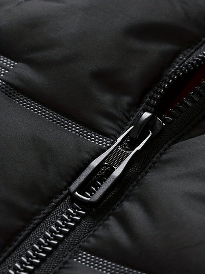 Men's Trendy Autumn Winter Hooded Thermal Vest Casual Sleeveless Jacket Coat Vest