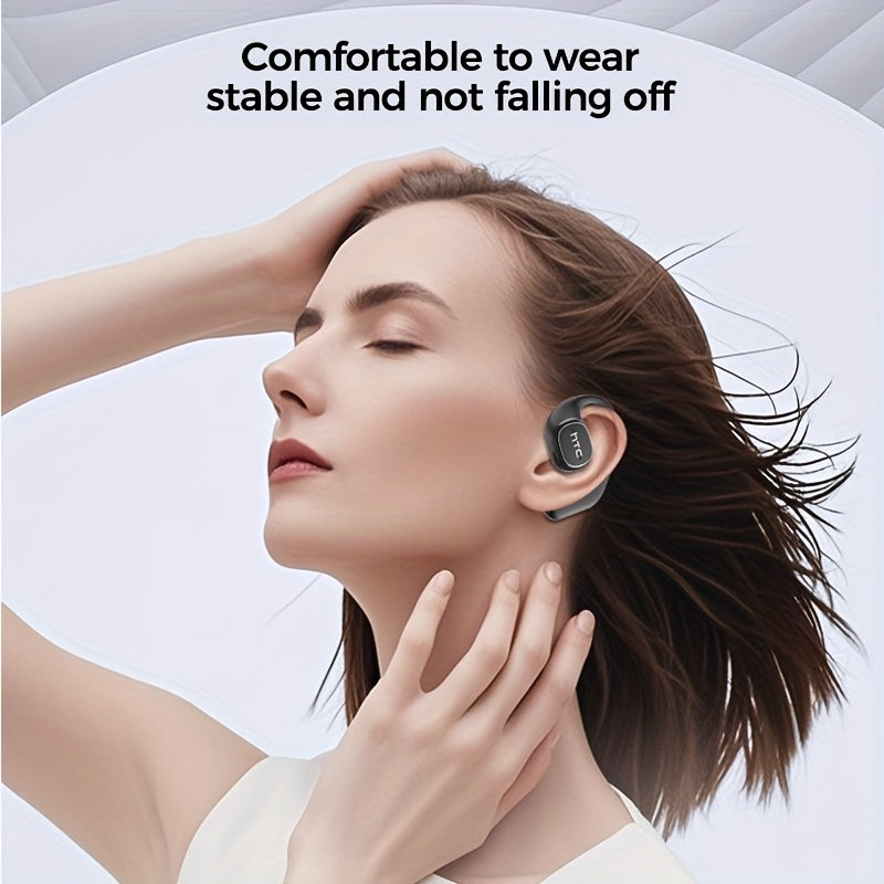 HTC NE11 Wireless Smart Earbuds with LCD Screen, AI Translation (Real-Time 134 Languages), Wireless 6.0 Low Latency, 27.5° Tilt Design, 8H & 30H Case, -C, Compatible with/ Smartphones - Compatible with Assistant & Siri, Idea
