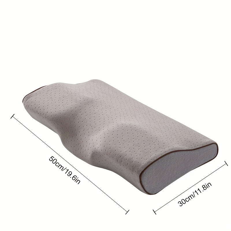 4D Pillow - Ergonomic Butterfly-Shaped Sleeping Pillow with Zipper Closure, Medium Firmness, Fade-Resistant Polyester Cover, All-Season for Side, Back & Stomach Sleepers - Classic Design For Home & Living Room, Modern Pillowc