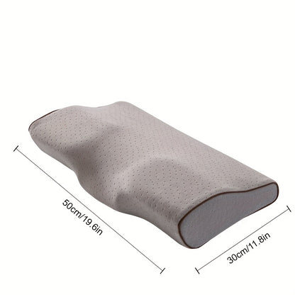 4D Pillow - Ergonomic Butterfly-Shaped Sleeping Pillow with Zipper Closure, Medium Firmness, Fade-Resistant Polyester Cover, All-Season for Side, Back & Stomach Sleepers - Classic Design For Home & Living Room, Modern Pillowc