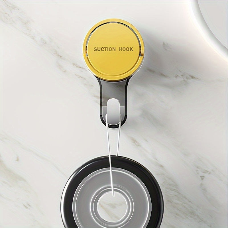 3pcs Heavy Duty No-Drill Bathroom & Kitchen Towel Hooks - Strong Vacuum Cup, Self-Stick Adhesive Towel Rack Holders, Damage-Free Installation, No Tools Needed, Space-Saving for Bathroom, Kitchen, Hotel, Office - Modern Minima