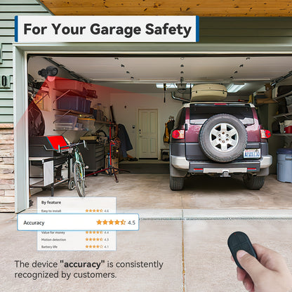 Motion sensor alarm with remote control, 125dB anti-theft alarm system, suitable for home, RV, garage, office, apartment, car