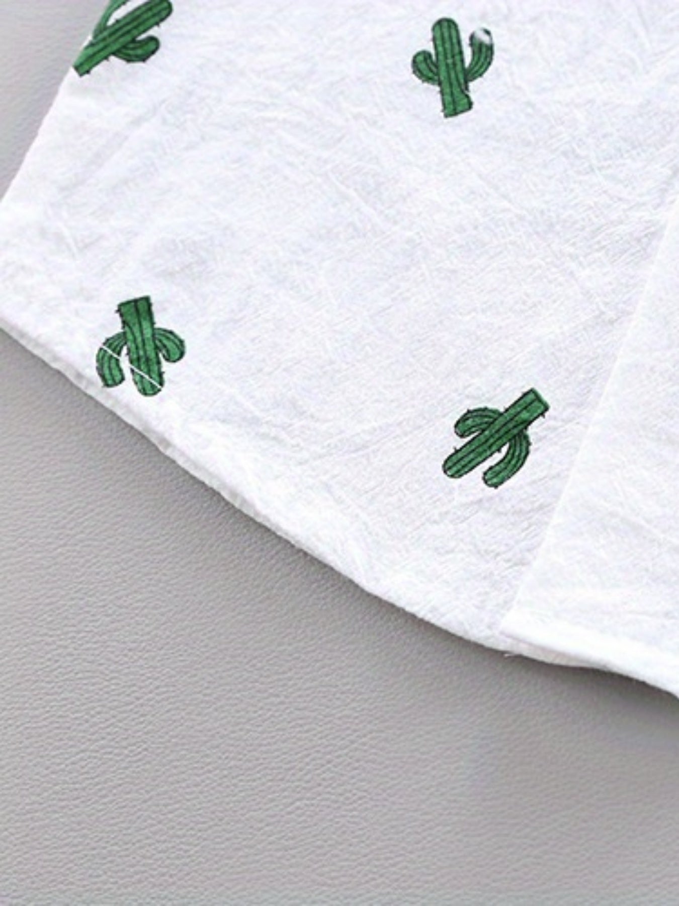 2pcs Baby Boys Dinosaur Print Button Short Sleeve Shirt Top &amp; Elastic Waist Shorts Set Toddler Summer Clothes For Daily &amp; Outdoor Wear