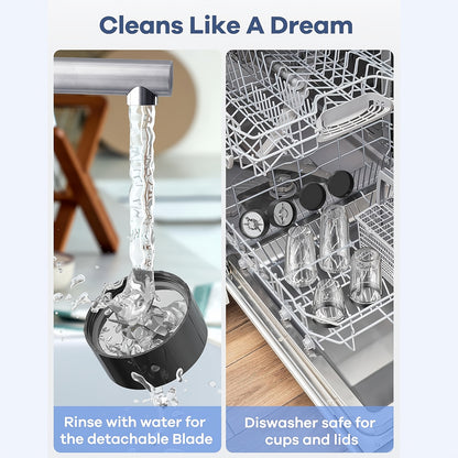 Liquidificador para Smoothies, Batidos e Smoothies, Conjunto de 15 Peças para Cozinha Pessoal com Moedor, Liquidificador Único para Preparar Sumos, Papinhas e Receitas Nutritivas com Escova de Limpeza