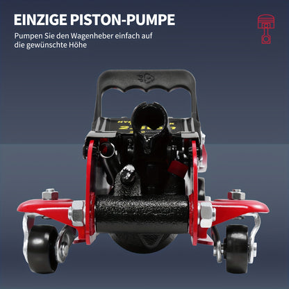 2.5 Ton Hydraulic Floor Jack with Telescopic Handle - Durable Iron Construction, Adjustable Height, Portable for Cars, Trucks, Buses - Ideal for Garage Use, Tire Repair &amp; Emergency Situations, Portable Hydraulic Jack