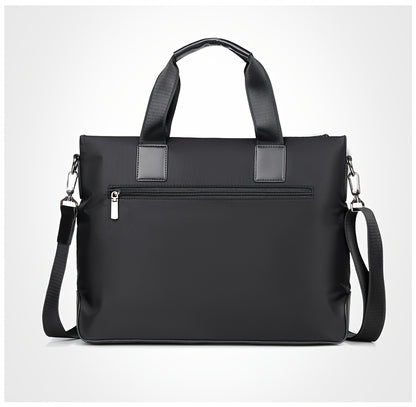 Unisex double shoulder strap design square bag Crossbady bag travel texture Oxford fabric casual crossbody bag multi compartment large capacity anti-theft shoulder bag workplace commuting briefcase