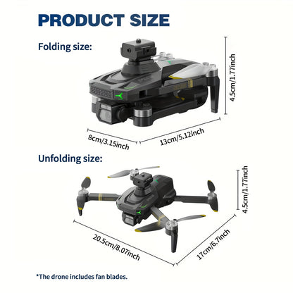 GD95 Quadcopter Drone, Foldable Drone, Drone with 480P Camera, with Gesture Selfie/altitude Hold/one-button Start/with Optical Flow Hovering Function, A Gift for Lovers/family/friends