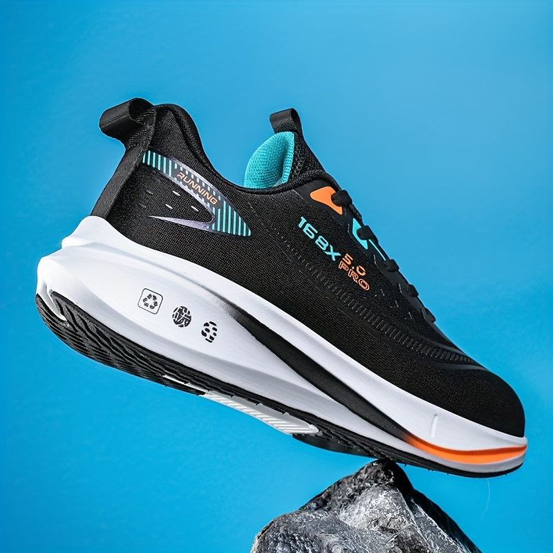 Men'S Running Shoes – Lightweight, Breathable, Soft Cushioned Sole, Suitable for Road and Outdoor Use, Multi-Functional Anti-Slip Sneakers for Marathon, Triathlon, Trail Running, Cycling Training, Gym, Aerobic Exercise, Hik