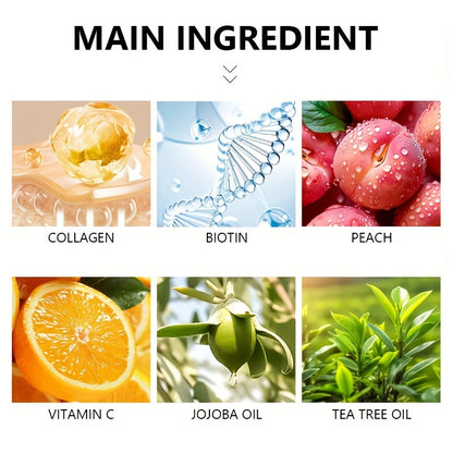 Collagen biotin day and night facial mask contains rich collagen essence, protects Light Beige, moisturizes and smoothes, injects source moisture, vitality and radiance into Light Beige