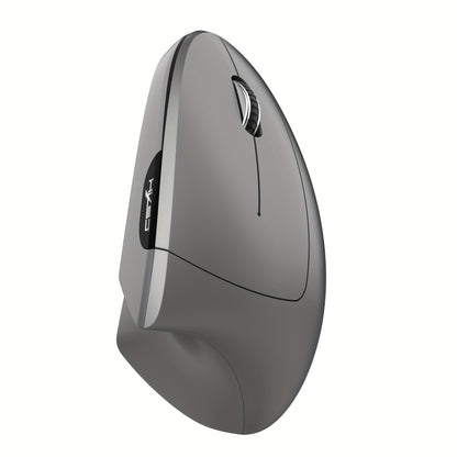 HXSJ Dual-Mode Wireless Vertical Mouse, Large Battery, Suitable for PC Laptops and Desktops! Ideal for Office and Travel, USB Charging, Optical Movement Detection, Right-Handed, Plastic Material, Windows 7 Compatible, No Char
