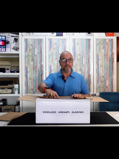 High Suction Home Cordless Vacuum Cleaner, 10-in-1 Multi-Purpose Cane Vacuum Cleaner, 45-Minute Range, 3 Suction Modes with Upgraded Green LED Lights And Tangle-Free Brush for Home, Hardwood Floors, Carpets And Pet Hair.