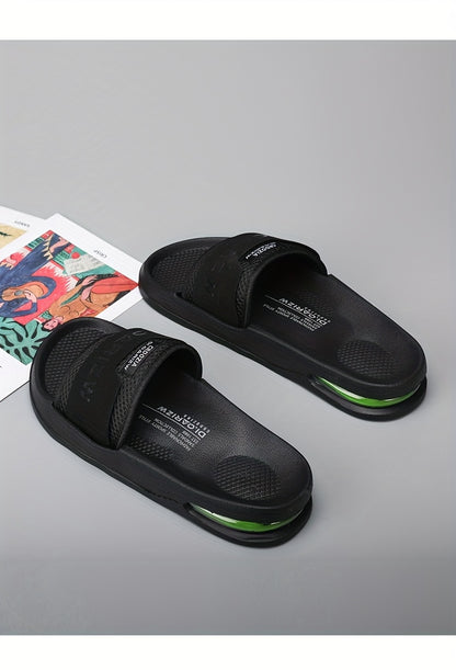 Men'S Casual Slip-On Sandals with "2W" Embroidery - Non-Slip, EVA Material, Black and Brown, Comfortable for Indoor and Outdoor Use, Casual Footwear | Stylish Sandals | EVA Sandals