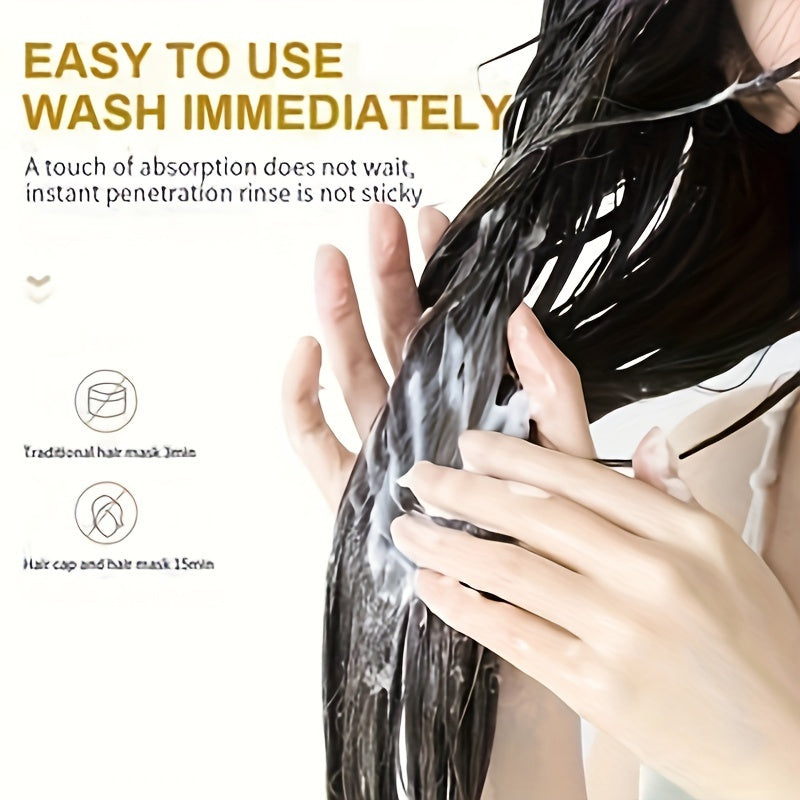 ROZINO Collagen Hair Mask - 100g, Moisturizing & Smoothing for Dry, Frizzy Hair, Long-Lasting Fragrance, Hydration Boost with Glycerin, Adult Formula, Moisturizing Hair Mask | Sleek Packaging