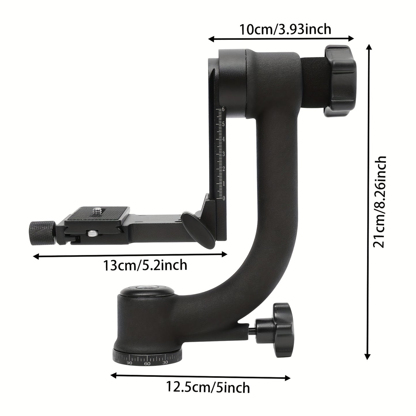 360 Degree Panoramic Gimbal Tripod Head, Panoramic Boom Cradle Head, Panoramic Gimbal Tripod Head, Wideangle Shooting, Panoramic Photography, Smooth Rotation, Adjustable Head, Precision Engineering, Lightweight Material, Vide