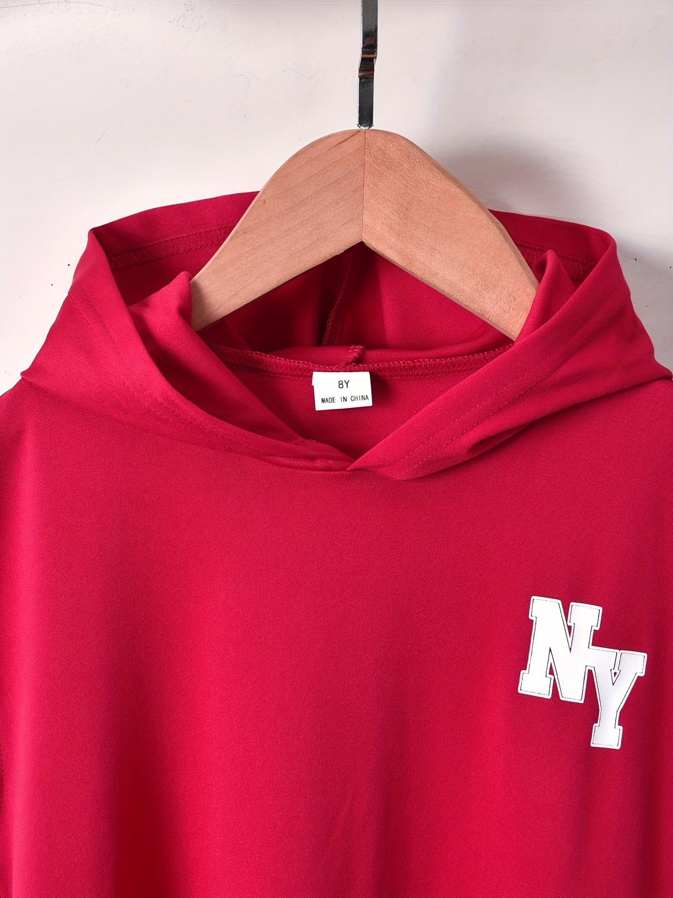 Cool Short-Sleeve T-Shirt with Letter Print And Shorts Set for Boys, for Outdoor