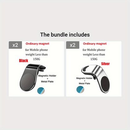 Car Magnetic Phone Holder in L Shape Stand Magnet Cellphone Bracket Car Magnetic Holde