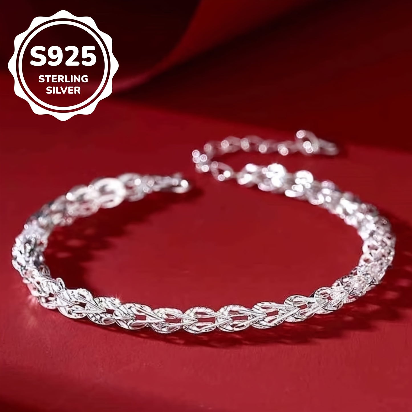 925 Sterling Silver Phoenix Tail Bracelet Female Simple Minimalist Bracelet Jewelry Silver Color