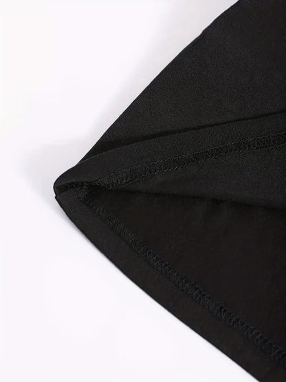 T-shirt casual para mulher com decote em V e estampado da inscrição "Brooklyn New York" - Estampado vibrante em rosa e preto, manga curta, corte regular, lavável à máquina, ideal para a primavera, verão e outono. Tecido resistente e durável.