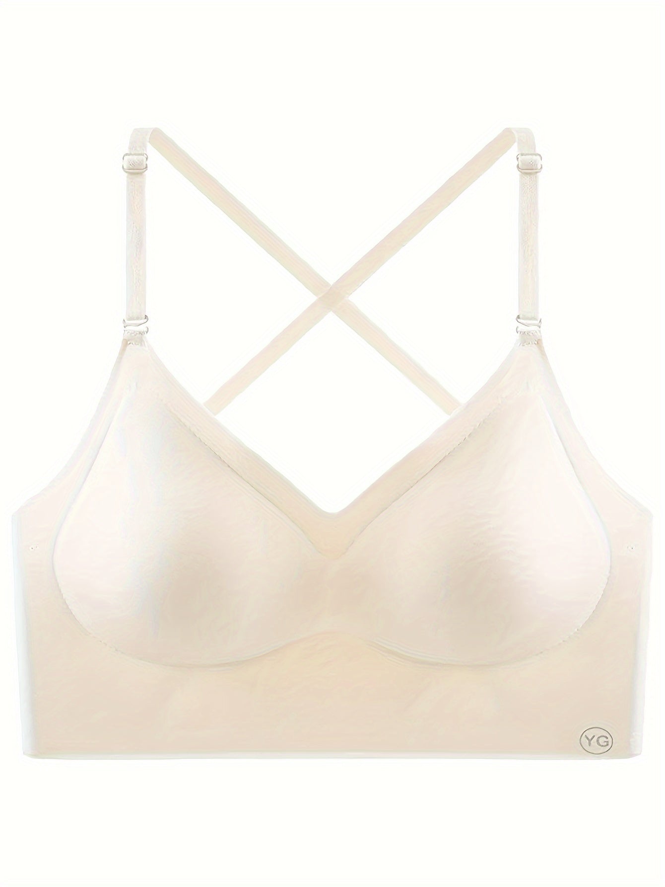 2pcs Seamless U-Backless Sports Bra Set, Breathable Comfortable Crop Top With Adjustable Straps For Yoga And Fitness