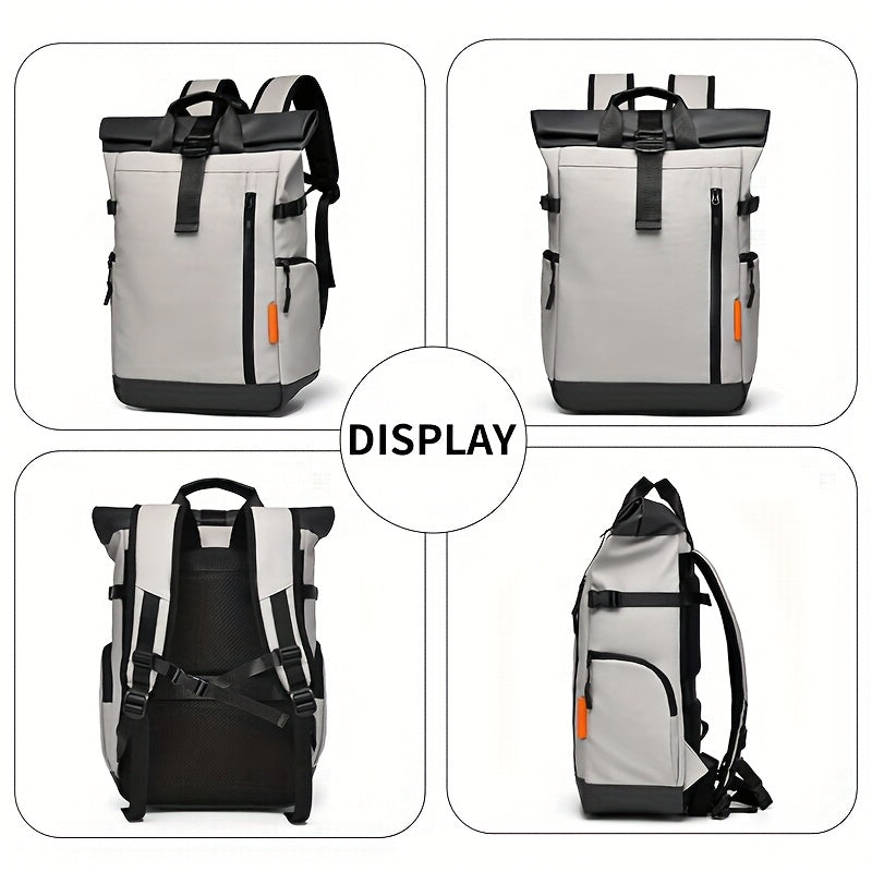 Large Capacity Expandable Laptop Backpack with 39.62cm Laptop Compartment - Heavy-Duty Travel Backpack, Adjustable Padded Shoulder Straps, Zipper Closure - Business, College, Gym, Backpack For Travel, College Student Gear, Se