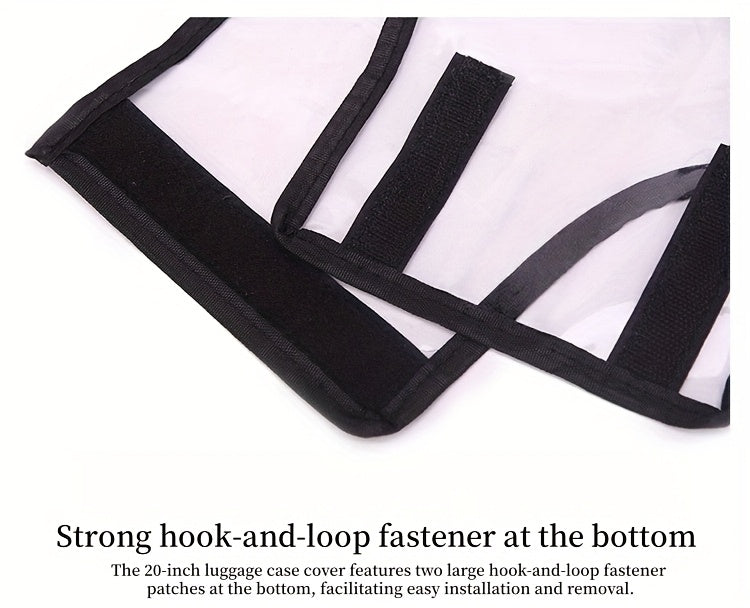 3pcs Luggage Protective Covers, Check-in Shockproof Thick PVC Transparent Dustproof Covers for 50.8cm+60.96cm+71.12cm Suitcases, Waterproof &amp; Durable