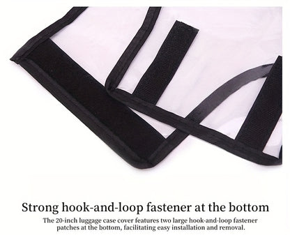 3pcs Luggage Protective Covers, Check-in Shockproof Thick PVC Transparent Dustproof Covers for 50.8cm+60.96cm+71.12cm Suitcases, Waterproof &amp; Durable