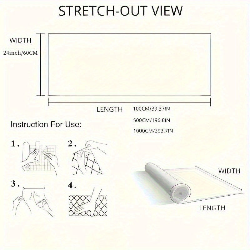 5m x 60cm Marble Adhesive Film, Grey Self-Adhesive Tabletop Cover, Random Match Shapes and Stripes Pattern, Easy Install for Kitchen Worktops and Furniture