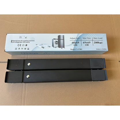 2pcs Heavy-Duty Plastic Furniture Movers with 360° Swivel Casters - 46.5cm to 72cm Height Adjustable, 18.3in to 28.3in Width, 4cm Thickness for Washing Machines, Dryers, Appliances &amp; Home Furniture, Furniture Movers, Laundry