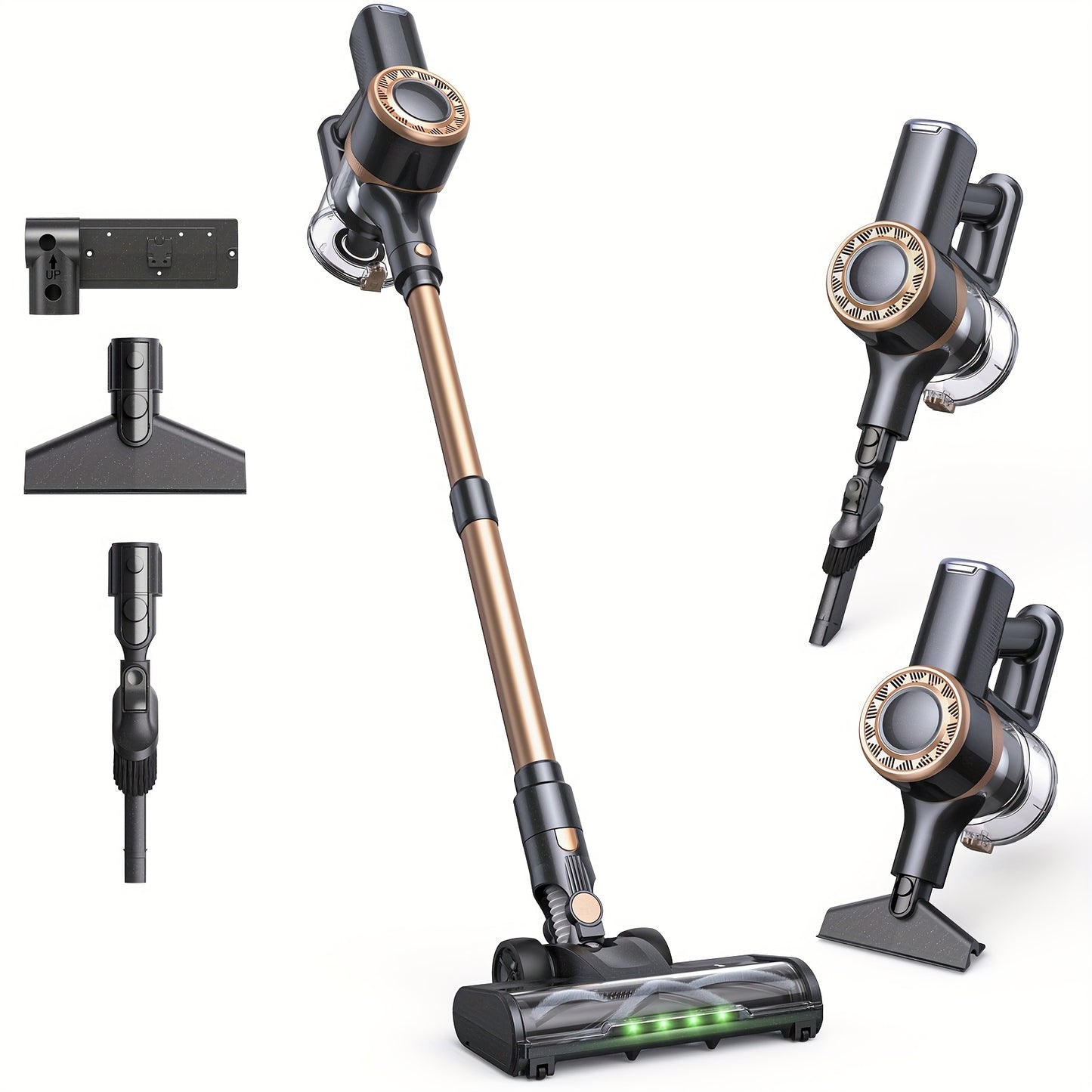 Lubluelu 46000PA Stick Vacuum Cleaner With Self-Empty Station Base, Cordless Vacuum Cleaner With Anti-Tangle Brush And Upgraded Green Light, Wireless Vacuum For Home Pet Hair, Carpet, Hard Floor - X1000