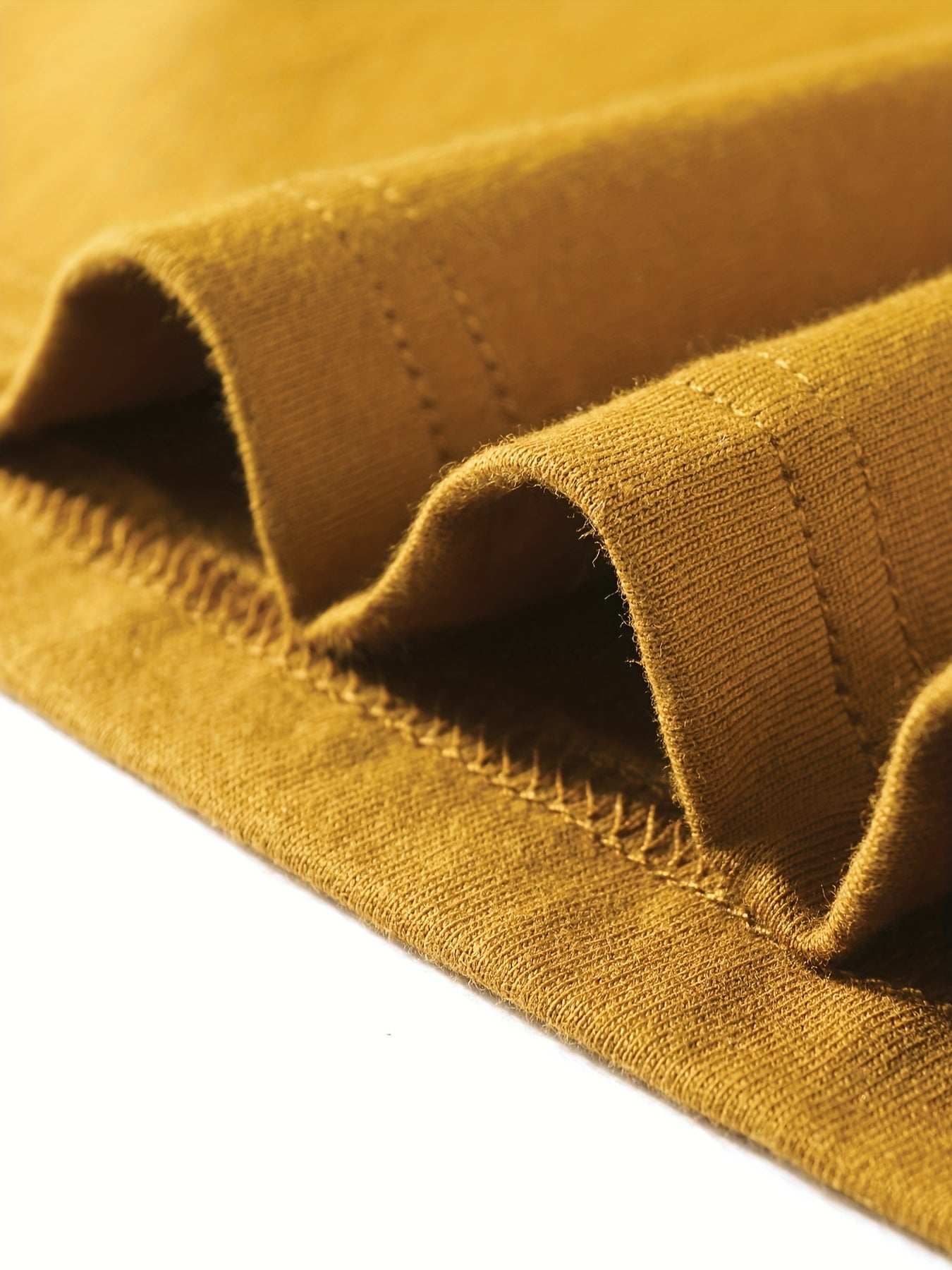 T-shirt infantil de cor sólida, blusa casual de manga curta, t-shirt infantil para o verão.